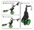 Carro Manual Golf Powerbilt Premium 3 Ruedas Negro/Verde - Rieragolf