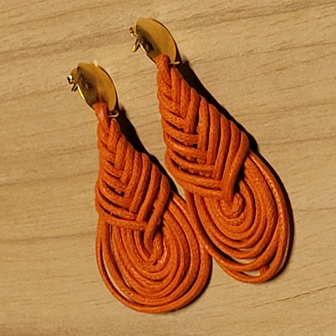 Brinco fada, em macramê - comprar online