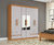 GUARDA-ROUPA LOPAS ZEUS 6 PORTAS 2021 C/ESP C/PES PVC