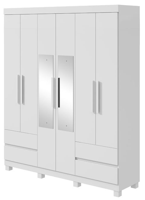 GUARDA-ROUPA LOPAS ZEUS 6 PORTAS 2021 C/ESP C/PES PVC - comprar online