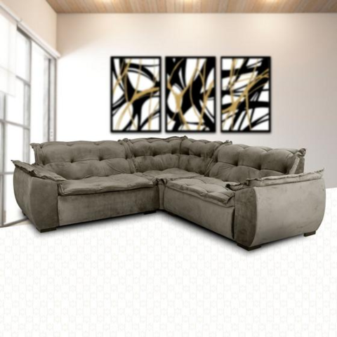 SOFA CANTO MARQUES HOME PLUS 3PC VEL - comprar online