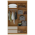 GUARDA-ROUPA LOPAS ZEUS 4 PORTAS C/ESP C/PES - Dubelo