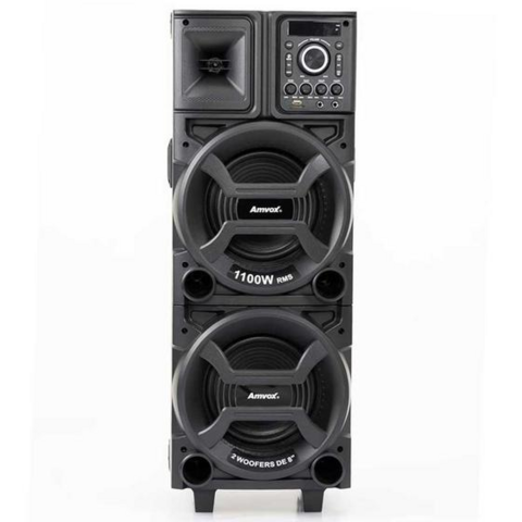 CAIXA AMPLIFICADA AMVOX ACA 1101 BLACK DUPLO 8 - comprar online