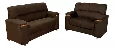 CONJUNTO ESTOFADO OESTE STILLUS 3X2L MARRON