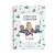 Kit 4 Caderno Alice País Maravilhas Universitário 80 folhas 1 matéria - loja online