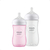 2 mamaderias Natural 3.0 Pétala 260 330 ml Rosa Philips Avent