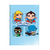 Caderno Brochura ¼ 80 fls Super Herói DC Friends Capa Dura 1