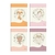 Kit 4 Cadernos Brochura ¼ 80 folhas Capa Dura Cute Animais