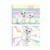 Kit 2 Cadernos Cartografia Infantil Gatinha Marie Sissi 80 folhas Estrelas