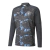 Camisa Manchester City Pré-jogo 25/26 manga longa - Torcedor Puma Masculina - Cinza com detalhes em azul