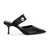 Mule Couro Preto Salto Alto Fino Capelli Rossi 285470 - comprar online