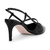 Slingback Couro Preto Salto Alto Fino Capelli Rossi 285321 na internet