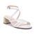 Sandália Couro Branca Salto Bloco Capelli Rossi 285493 - Capellirossi