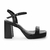 Sandalia Couro Preto Salto Bloco Capelli Rossi 285531 - comprar online