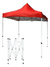 Carpa Toldo Reforzada Plegable 2x2 Impermeable Acero Inoxoxidable Roja