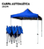Carpa Toldo Reforzada Plegable 2x2 Impermeable acero inox Azul GA-RIR2 - El Rey Ferretero