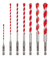 Kit 7 Brocas Punta Carburo Zanco Hex 1/4' 48209057 Milwaukee