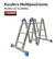 Escalera Multiposiciones Aluminio 12 Peldaños Con Charola - tienda en línea