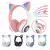 Fone de Ouvido Bluetooth Gatinho LED – Som Estéreo | Bluetooth 5.0 | Dobrável | Suporte Cartão SD - comprar online