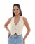 Colete Feminino Forrado com Prega