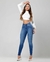 Calça Jeans Cintura Média com Bolso Relógio Embutido