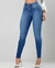 Calça Jeans Cintura Média com Bolso Relógio Embutido na internet