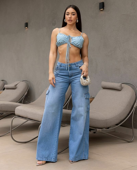 Calça Wide Cargo Relaxed