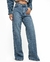 Calça Jeans Feminina Wide Leg básica cintura alta na internet