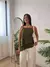 Blusa Feminina Regata em Camadas - Verde Militar