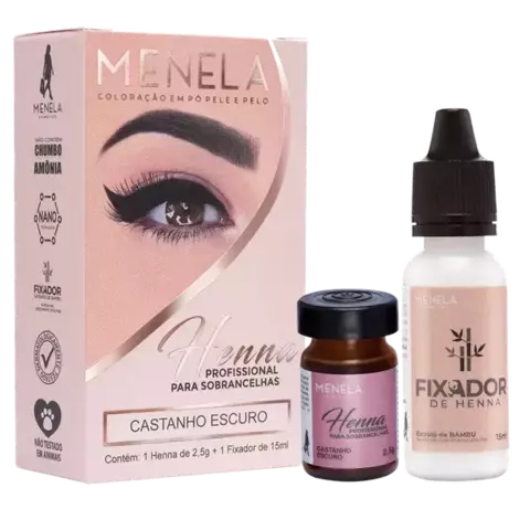 Henna Menela castanho escuro