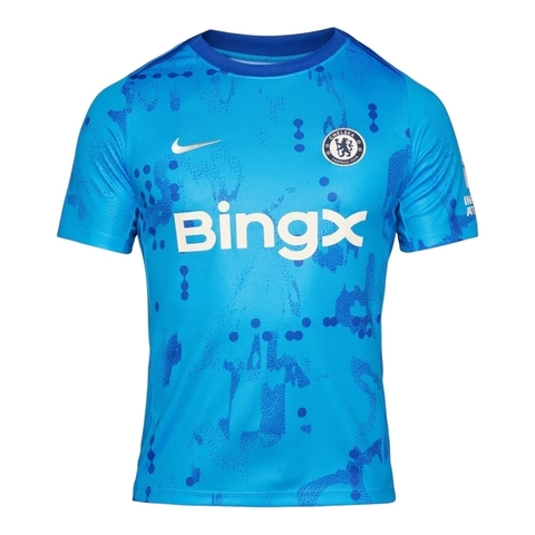 Camisa Chelsea Pré-jogo 24/25 - Torcedor Nike Masculina - Azul