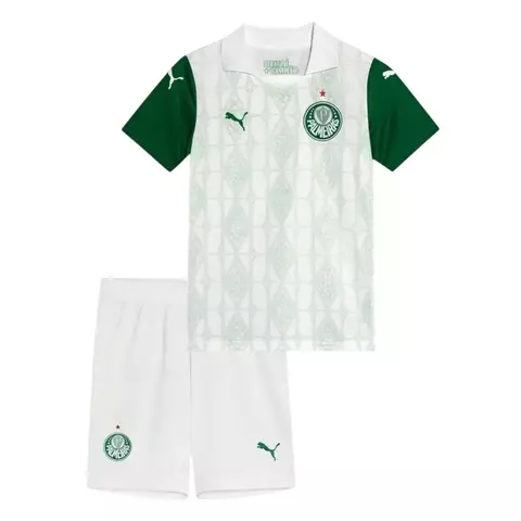 Conjunto Infantil Palmeiras II 25/26 - Puma - Branco e verde - comprar online