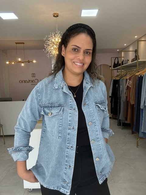 Jaqueta Jeans Oversized - comprar online