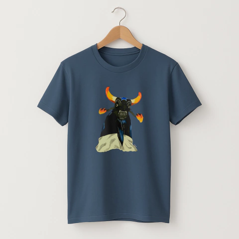 Camiseta Masculina Awa Boi Caprichoso - Azul - comprar online