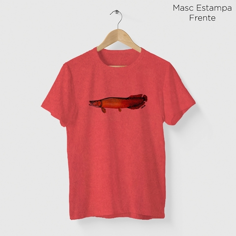 Camiseta Masculina Awa Pirarucu - Vermelho - comprar online