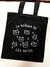 Totebag la señora de los gatos negro
