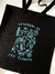 Totebag la señora de las plantas negro