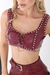 Cropped Couro Corset - comprar online