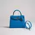 Hermès 28cm Kelly Sellier azul zanzibar epsom paládio ferragens