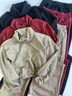 Conjunto Feminino Calça e Blusa Cacharrel Eugenia Ref;937 Cor:Preto;Tamanho:Ún - comprar online