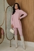 CONJUNTO FEMININO FUSÔ COM GOLA ROLÊ COMFY TEXTURIZADO APELUCIADO