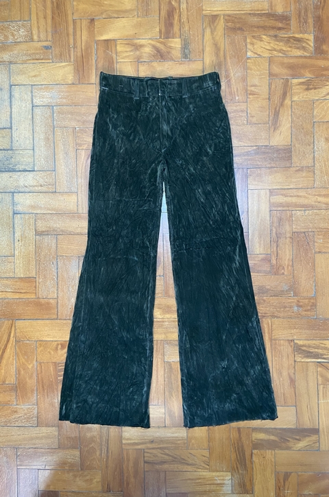 Calça Boca de Sino Camurça “Tampico”