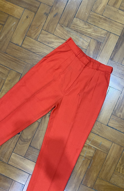 Calça Alfaiataria Vermelha