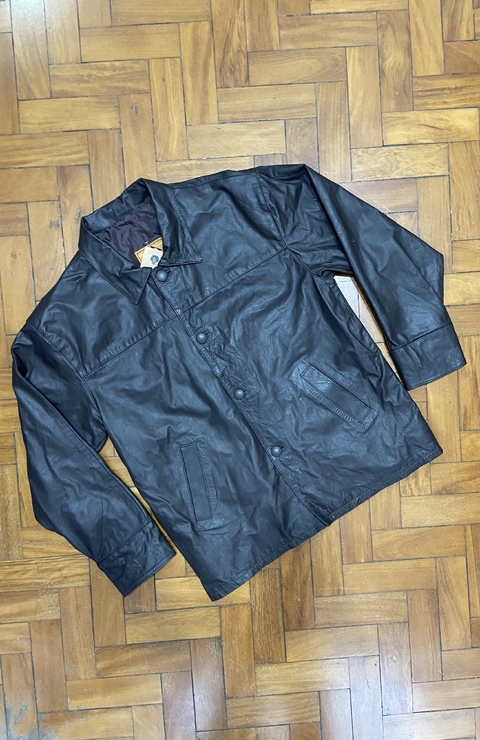 Jaqueta Couro “Genuíno Leather, Cia do Couro”
