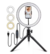 Ring Light Iluminador LED 20cm 8 Polegadas com Tripé de Mesa e Suporte para Celular