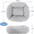 Cama de luxo para cães, camas quadradas longas de pelúcia para cães pequenos, - comprar online