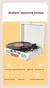 Imagem do Toca Discos Leitor de Gravação Vinil Portátil Vintage