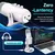 Microfone Profissional Branco Para Gravação de Estúdio, PC, Computador, Jogos, Streaming, Podcasr