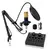 Microfone Condensador, Kit Microfone Condensador com Placa de Som e Braço Articulado