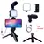 Kit Vlog para Iphone ou Android com tripé, mini microfone, iluminação